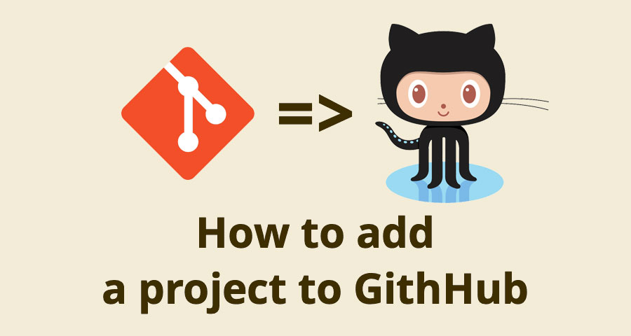 How to add an existing project to GitHub account